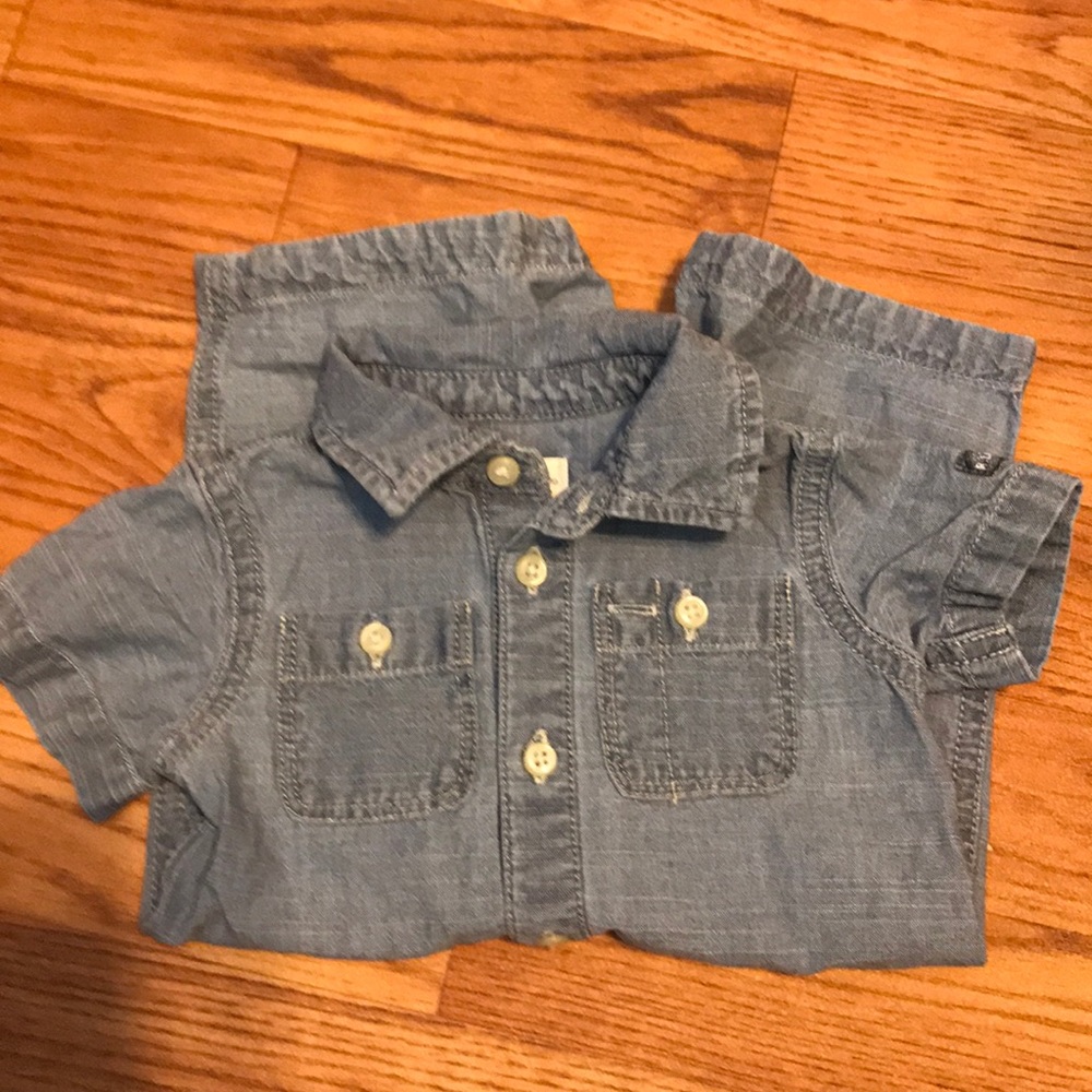 Ralph Lauren Denim Romper 3 Months - Picture 5 of 10